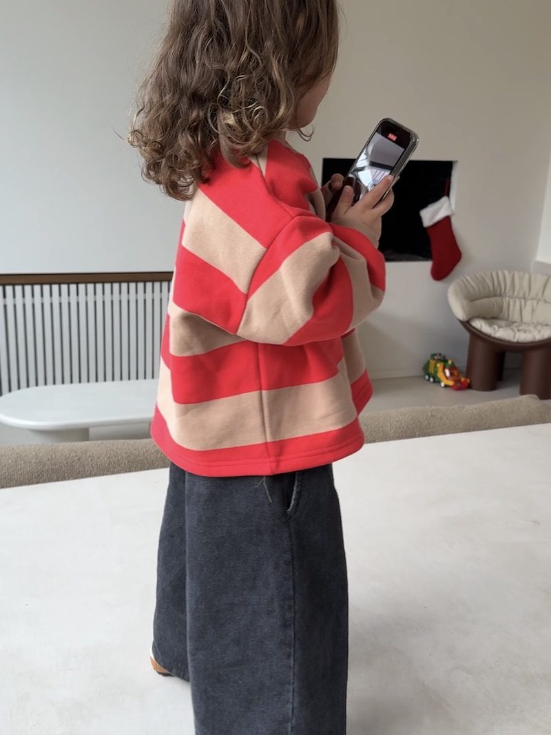 MM Boxy Stripe Sweatshirt