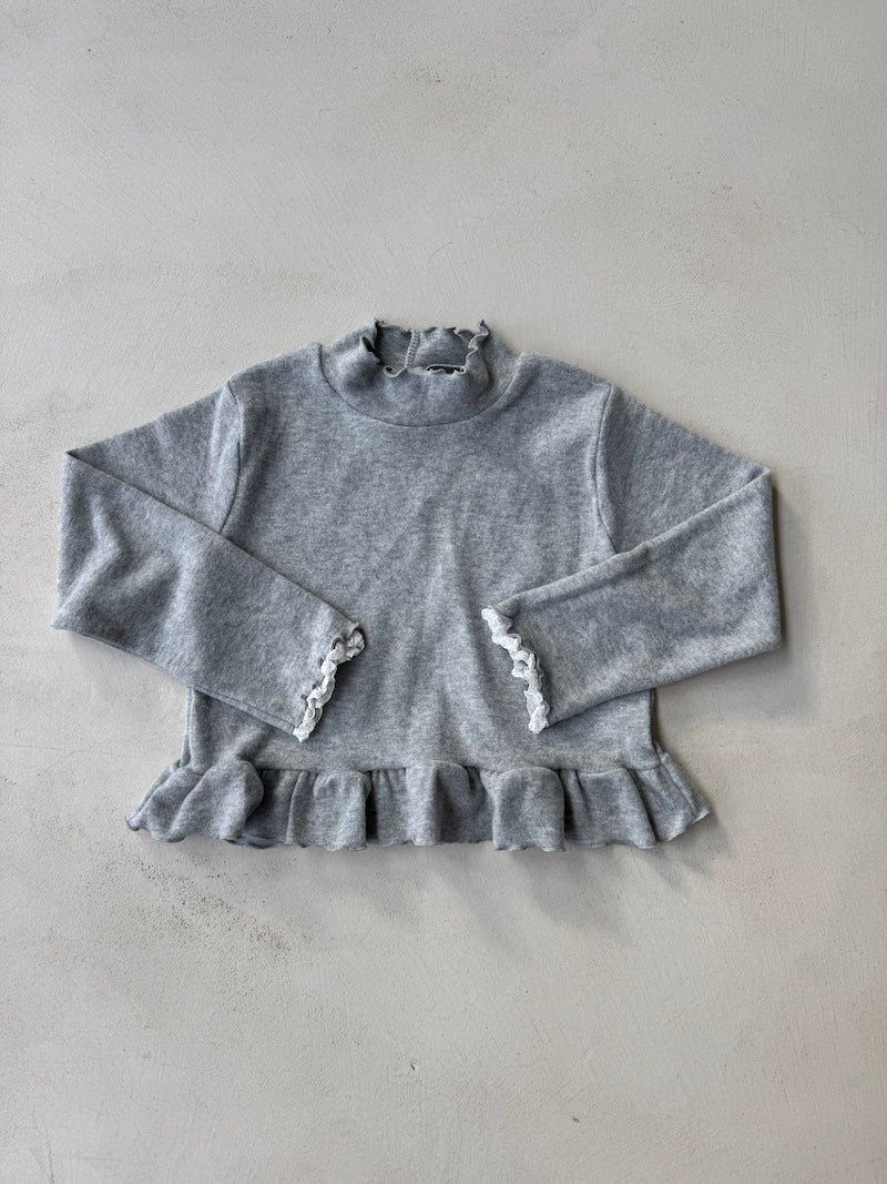 Frill Turtleneck Top