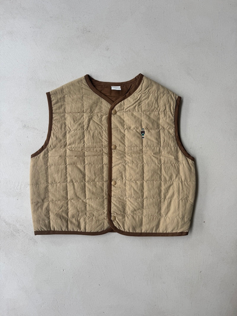 Camel Quilted Vest