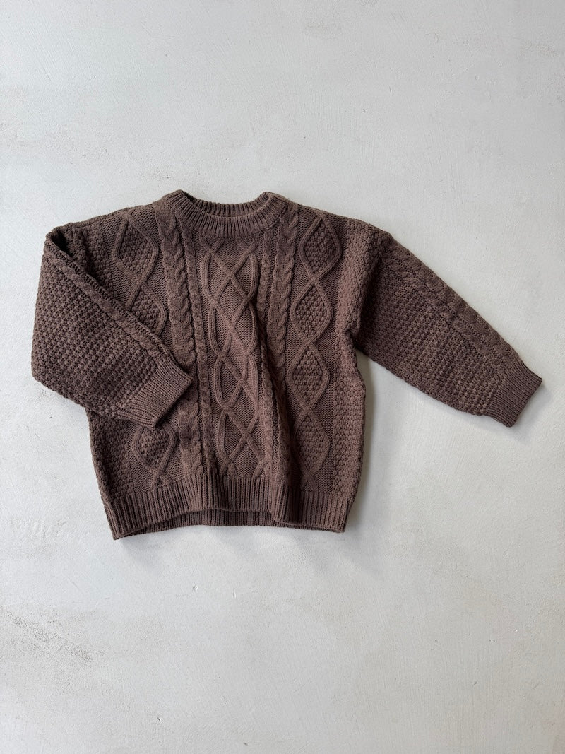 Chocolate Fisherman Knit