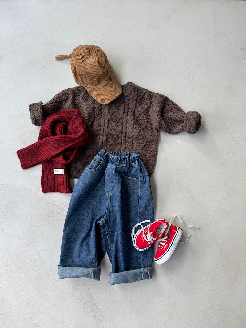 Chocolate Fisherman Knit