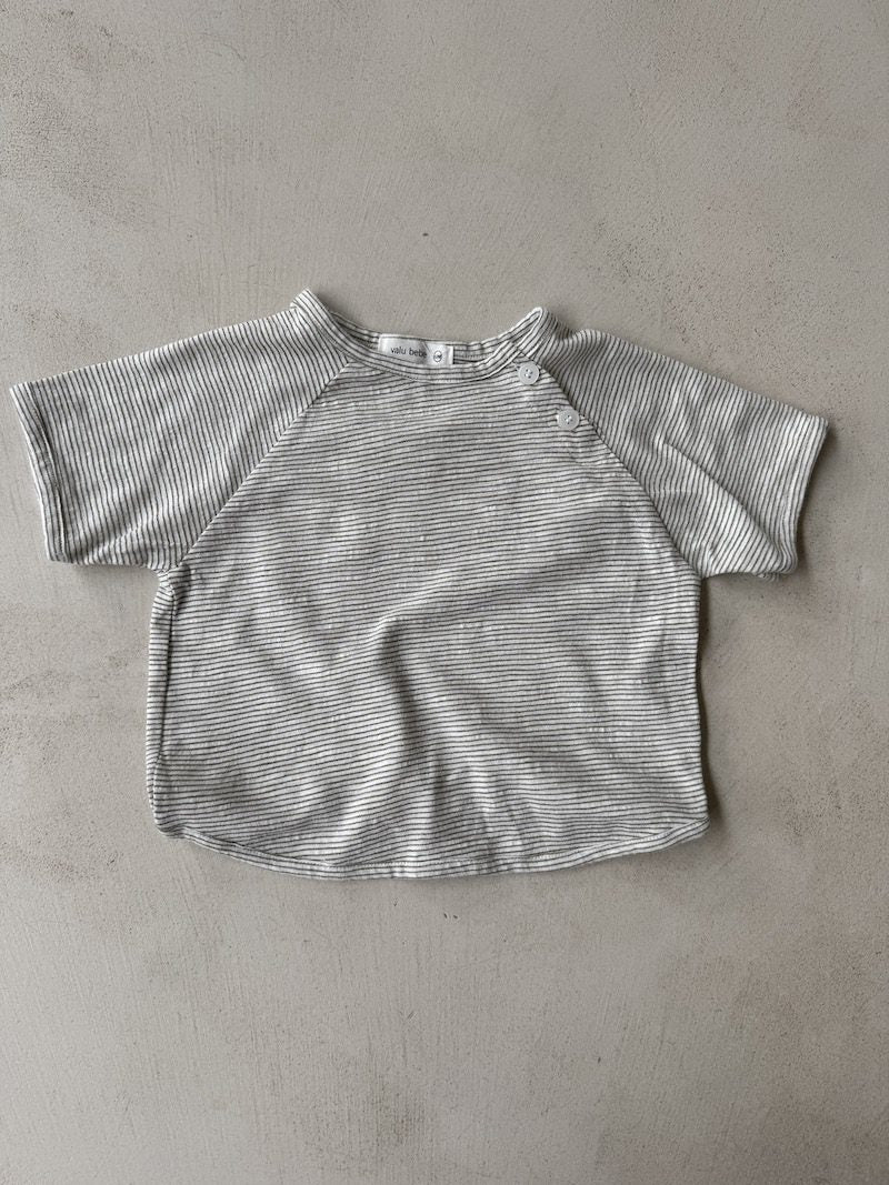 Bebe Piping Stripe Tee