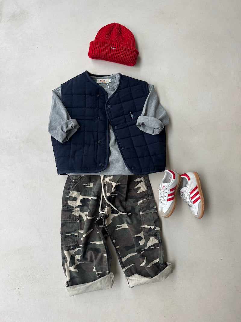 Marine Quilted Vest