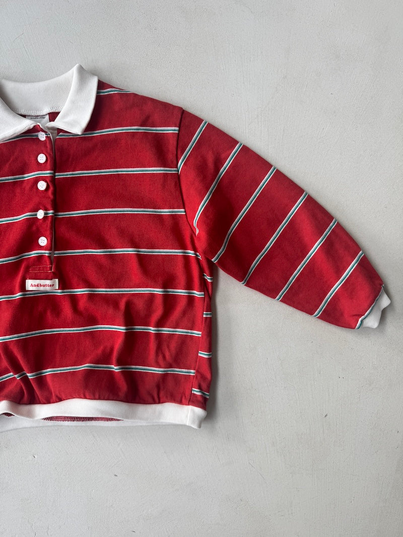 Red Stripes Polo
