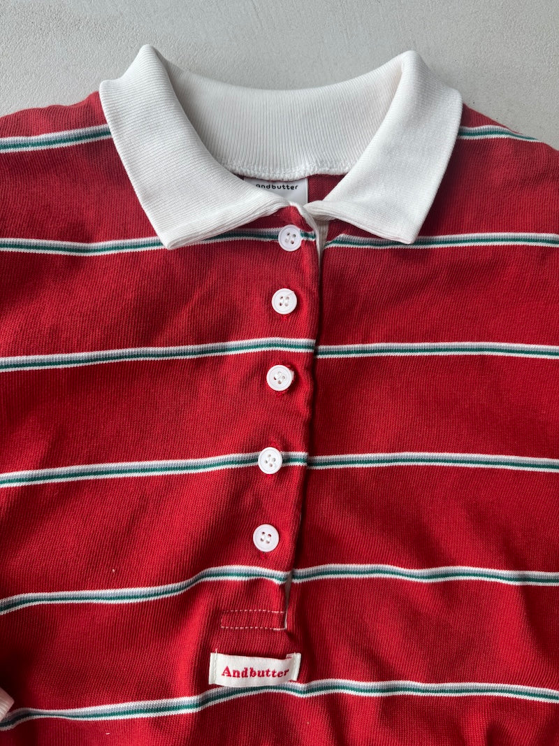 Red Stripes Polo