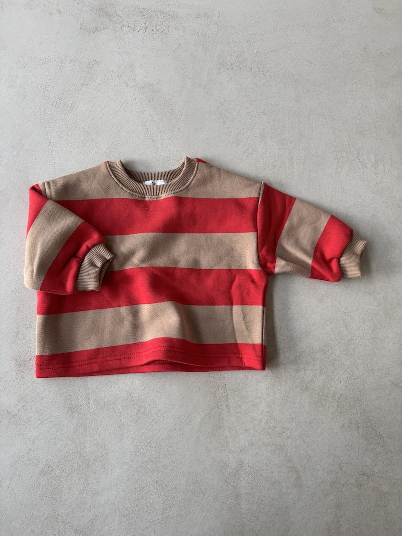 MM Boxy Stripe Sweatshirt