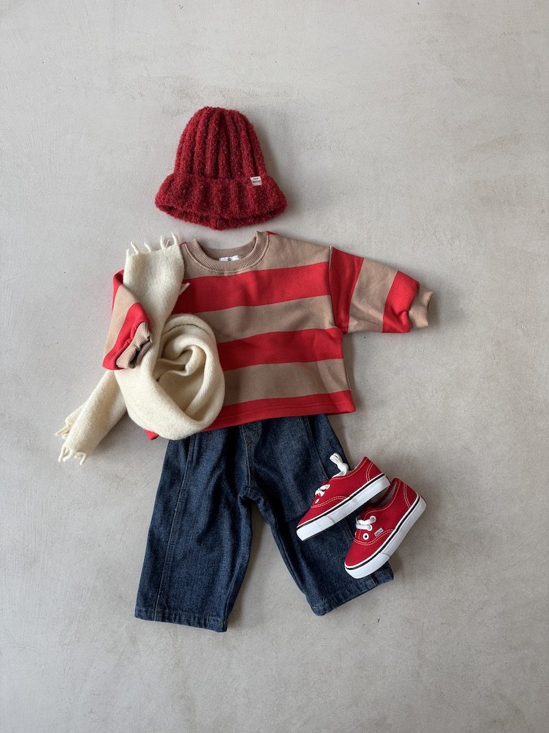 MM Boxy Stripe Sweatshirt
