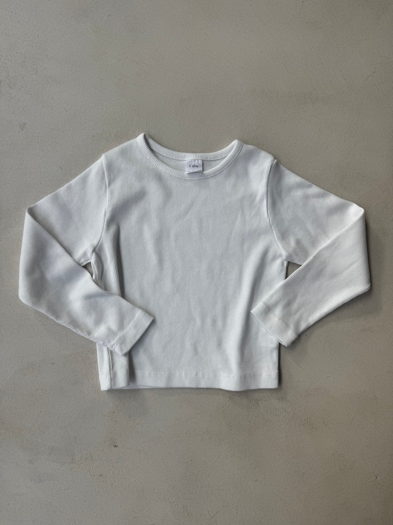 White Rib Tee