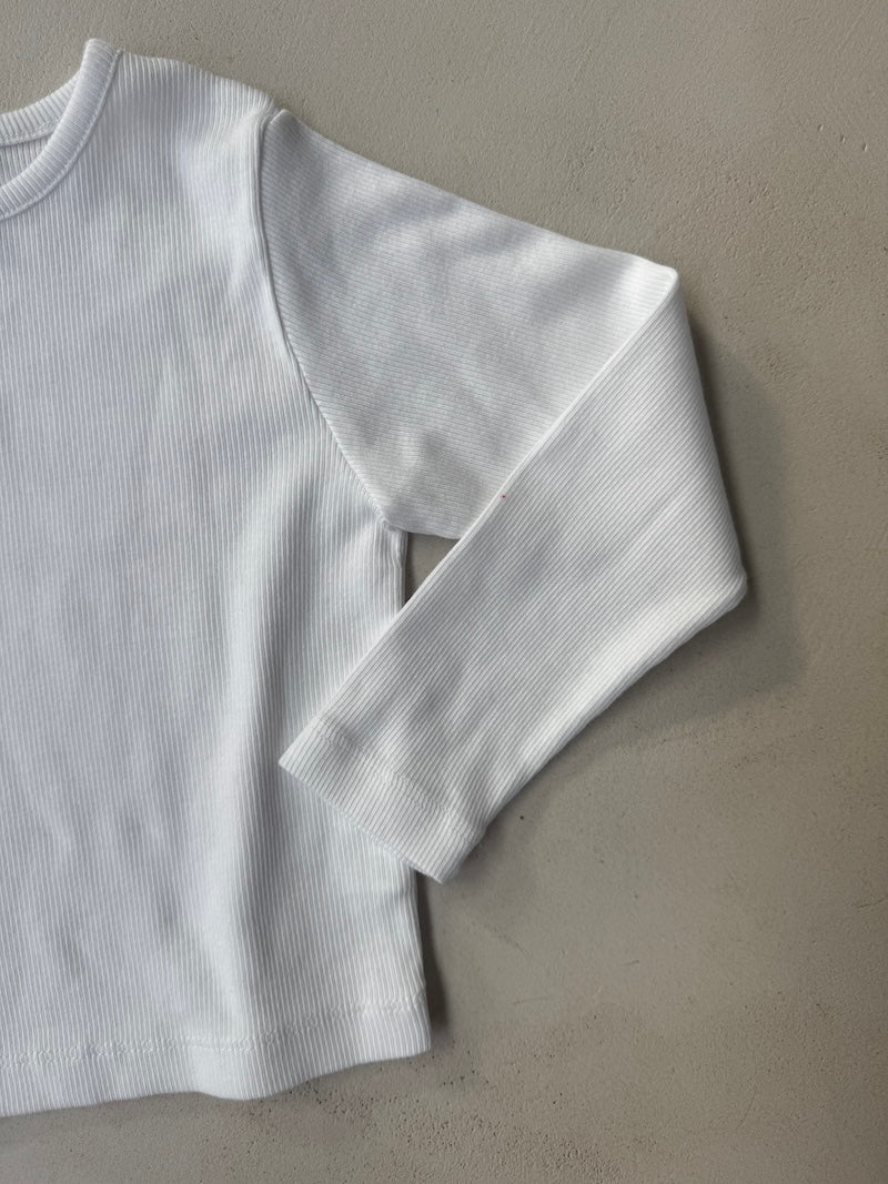 White Rib Tee