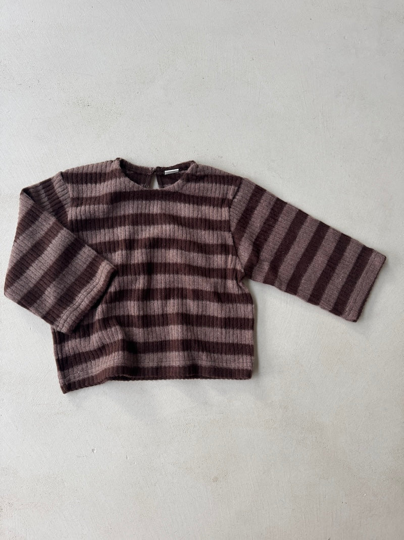 Brown Stripe Top