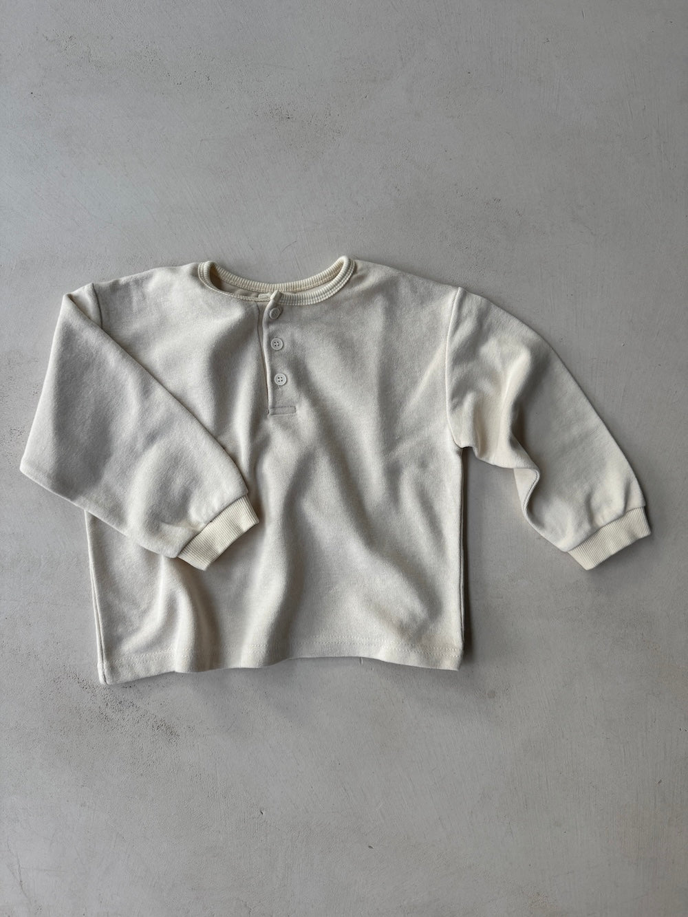 Boxy Button Top Cream