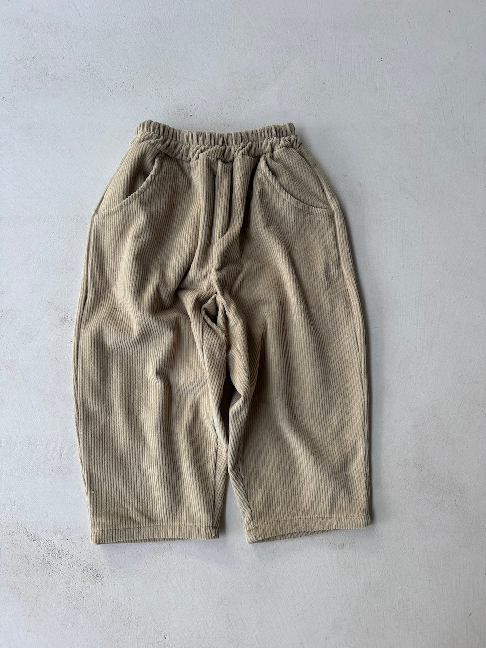 Brushed Cord Pants Beige