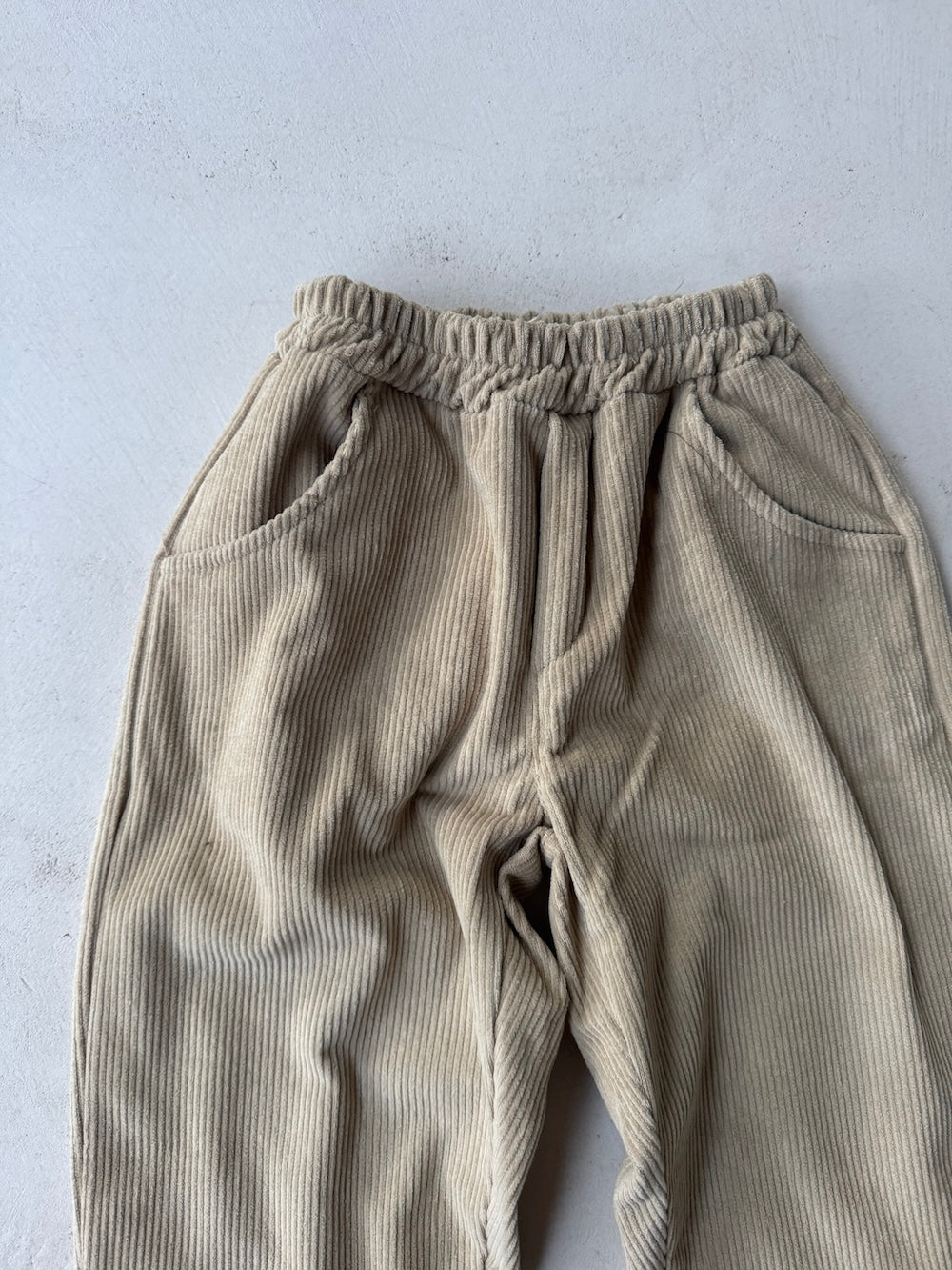 Brushed Cord Pants Beige