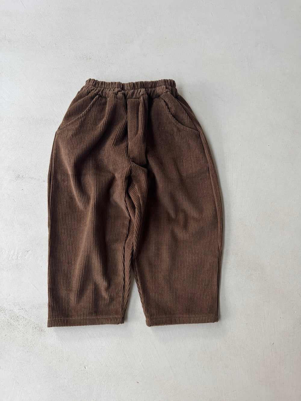 Brushed Cord Pants Brown