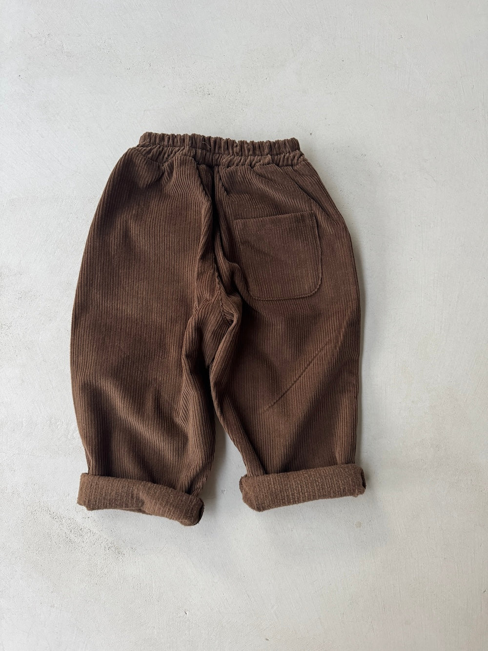 Brushed Cord Pants Brown