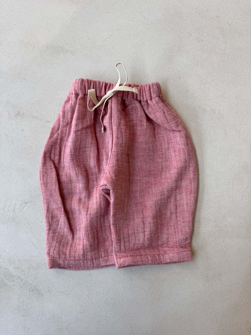 Raspberry Muslin Cotton Pants