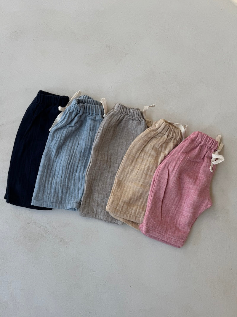 Raspberry Muslin Cotton Pants