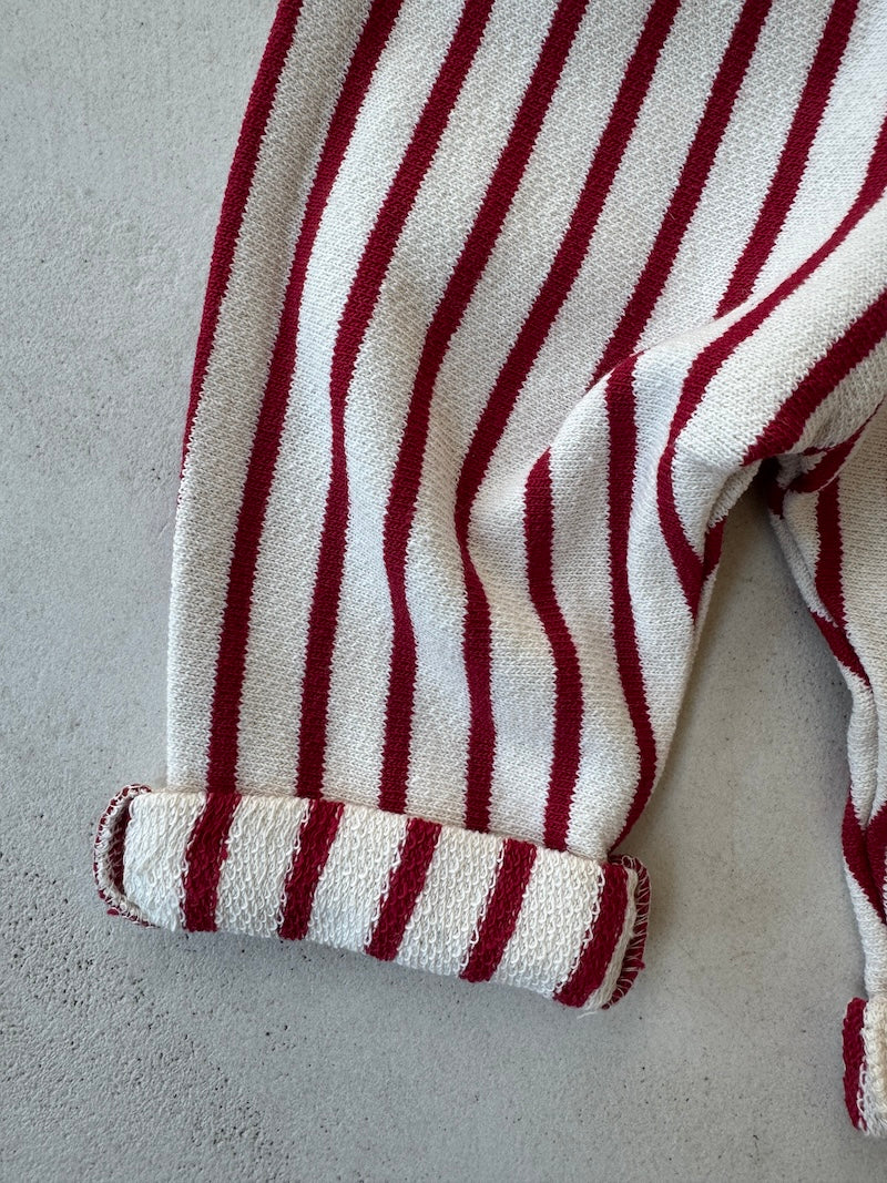 Bebe Striped Woven Cotton Pants