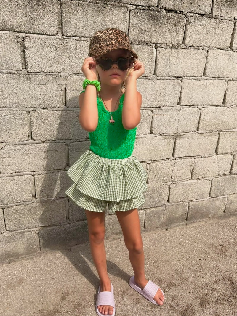 Joanne Vichy Skirt Green