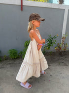 Anna Cotton Dress Beige