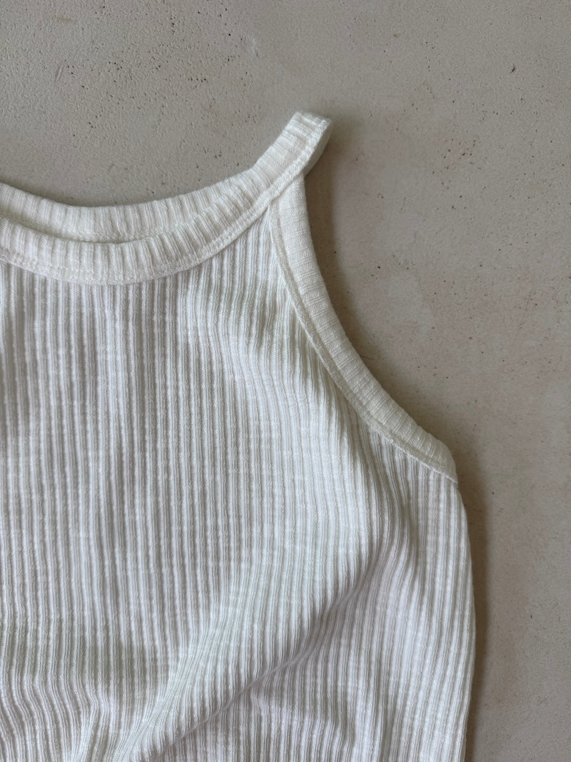 Ribbed Halter Neck Top