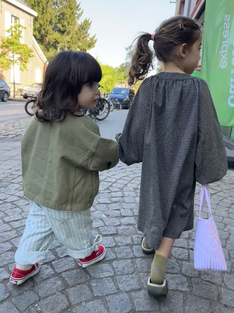 Light Denim Stripes Pants