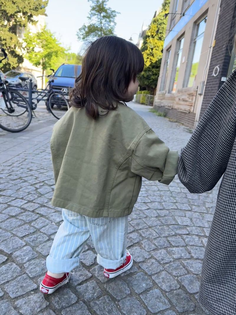 Light Denim Stripes Pants