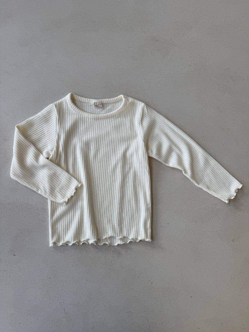 Romy Rib Tee Cream