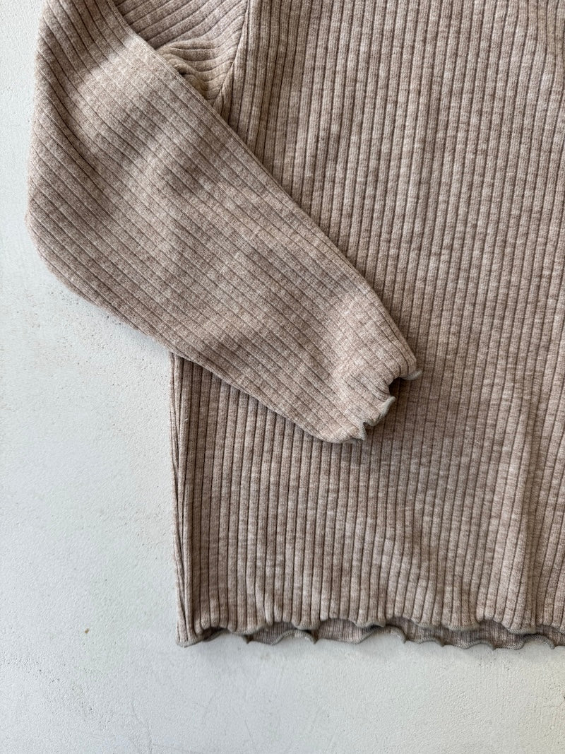 Romy Rib Tee Beige
