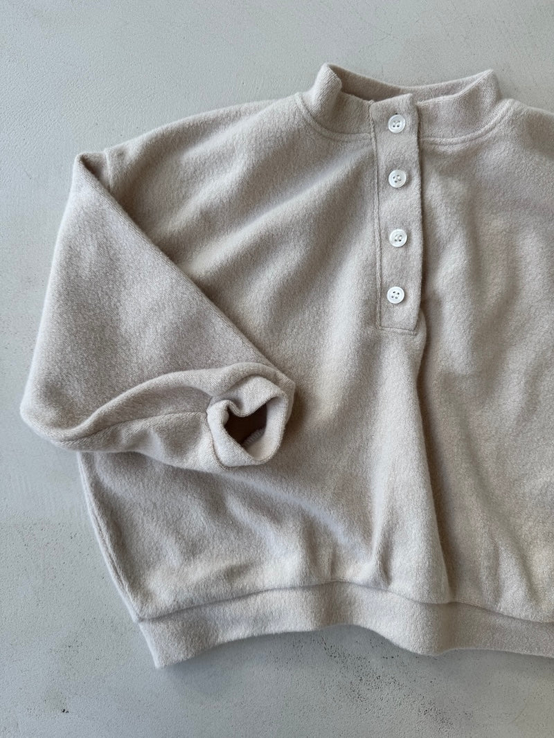 Beige Button Jumper