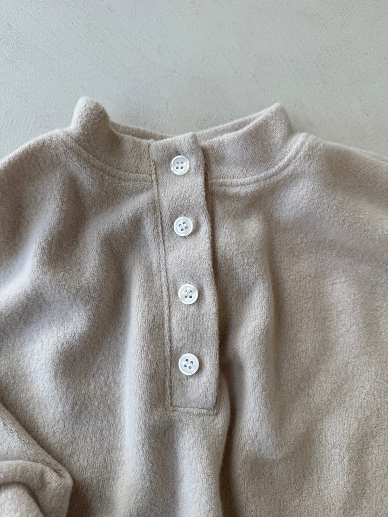 Beige Button Jumper