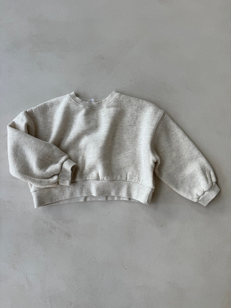 Cropped Fleece Sweat
