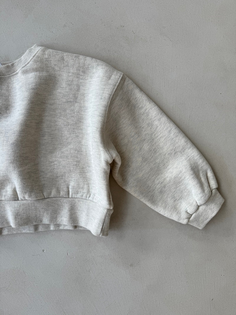 Cropped Fleece Sweat