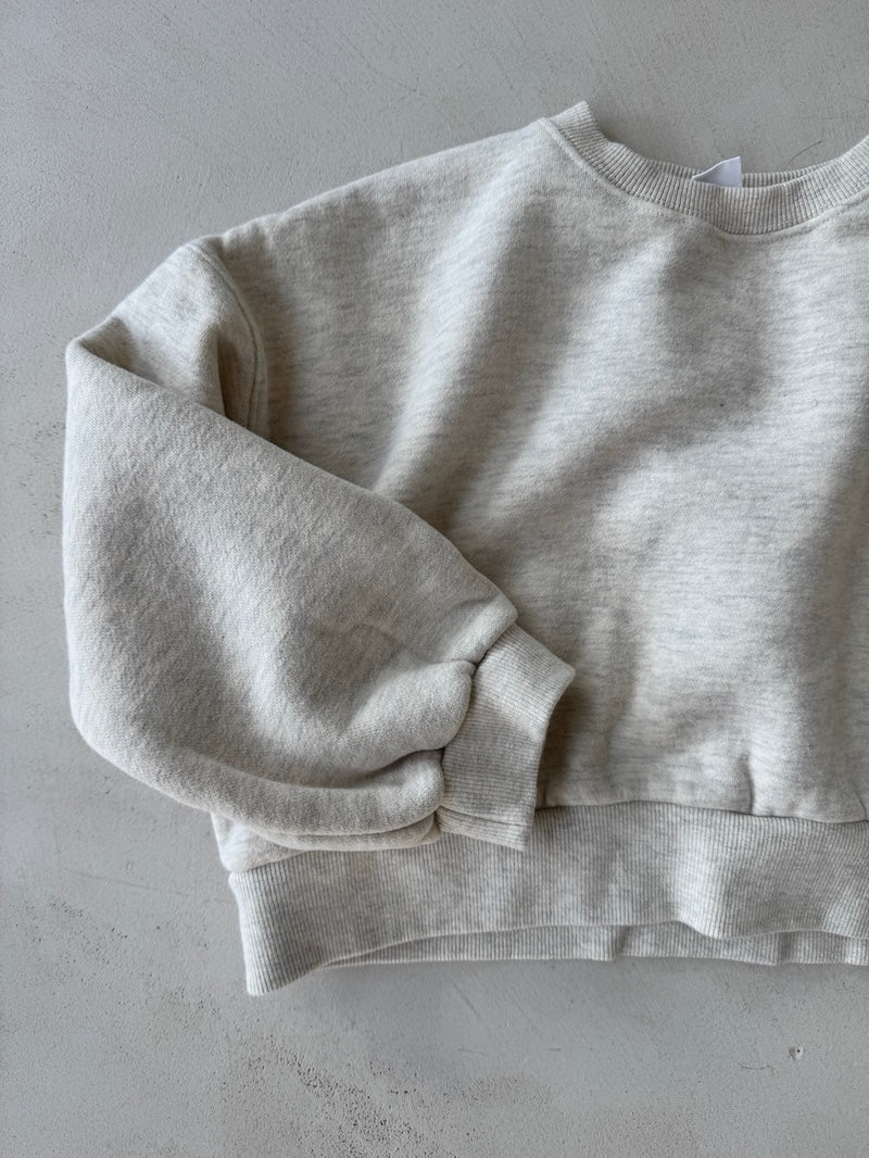 Cropped Fleece Sweat