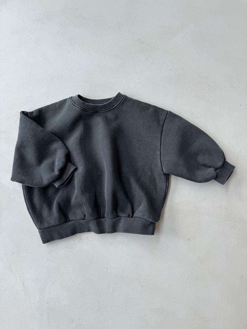 Stone Fleeced Sweatshirt