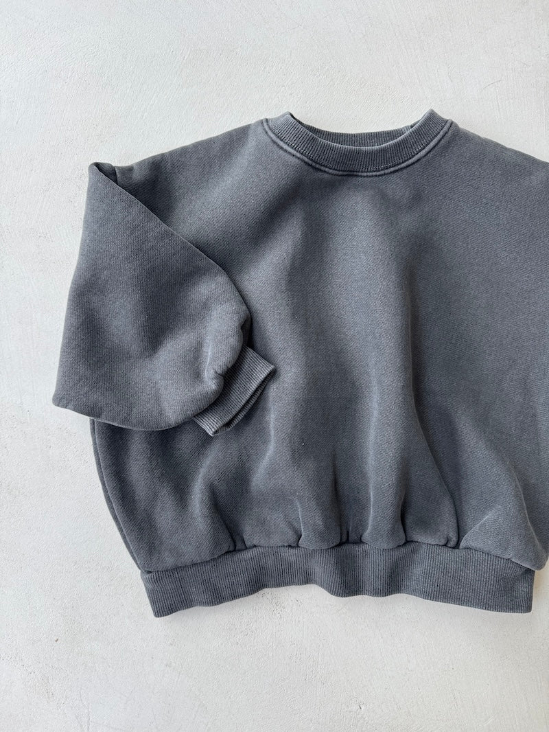 Stone Fleeced Sweatshirt