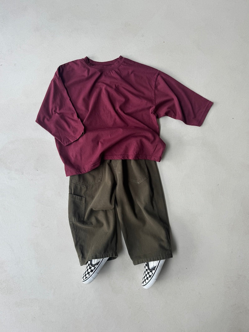 Plum Oversized Tee