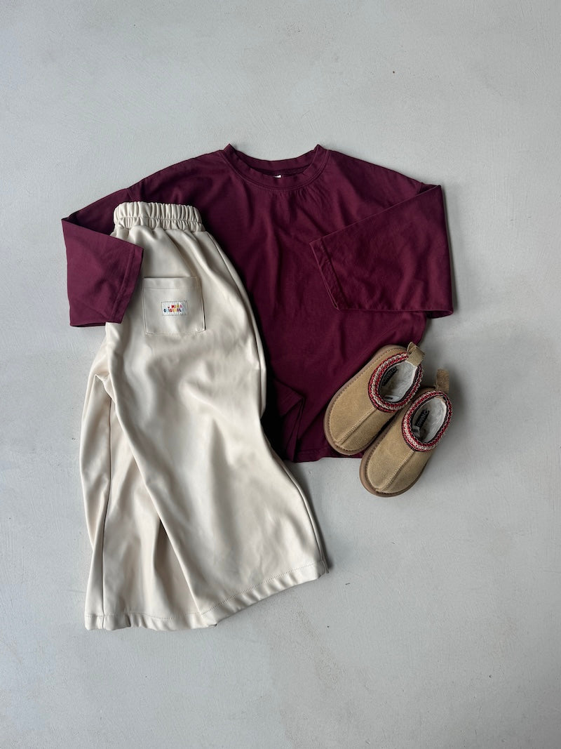 Plum Oversized Tee