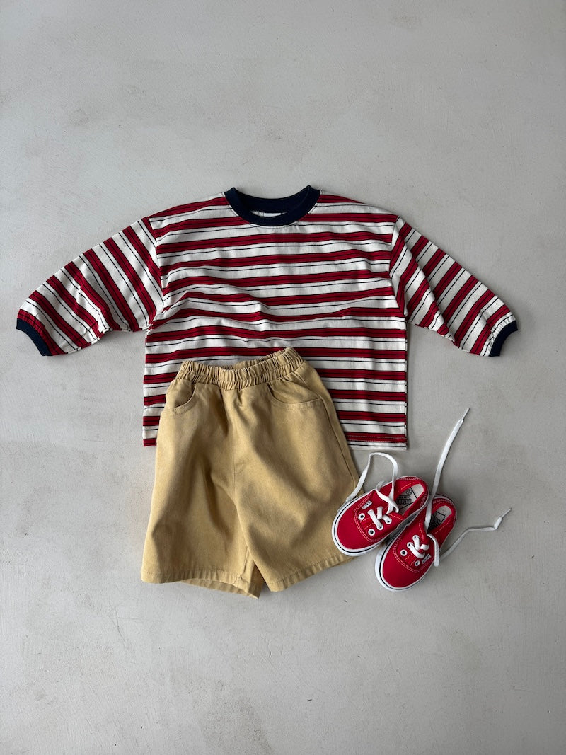 Mustard Denim Shorts