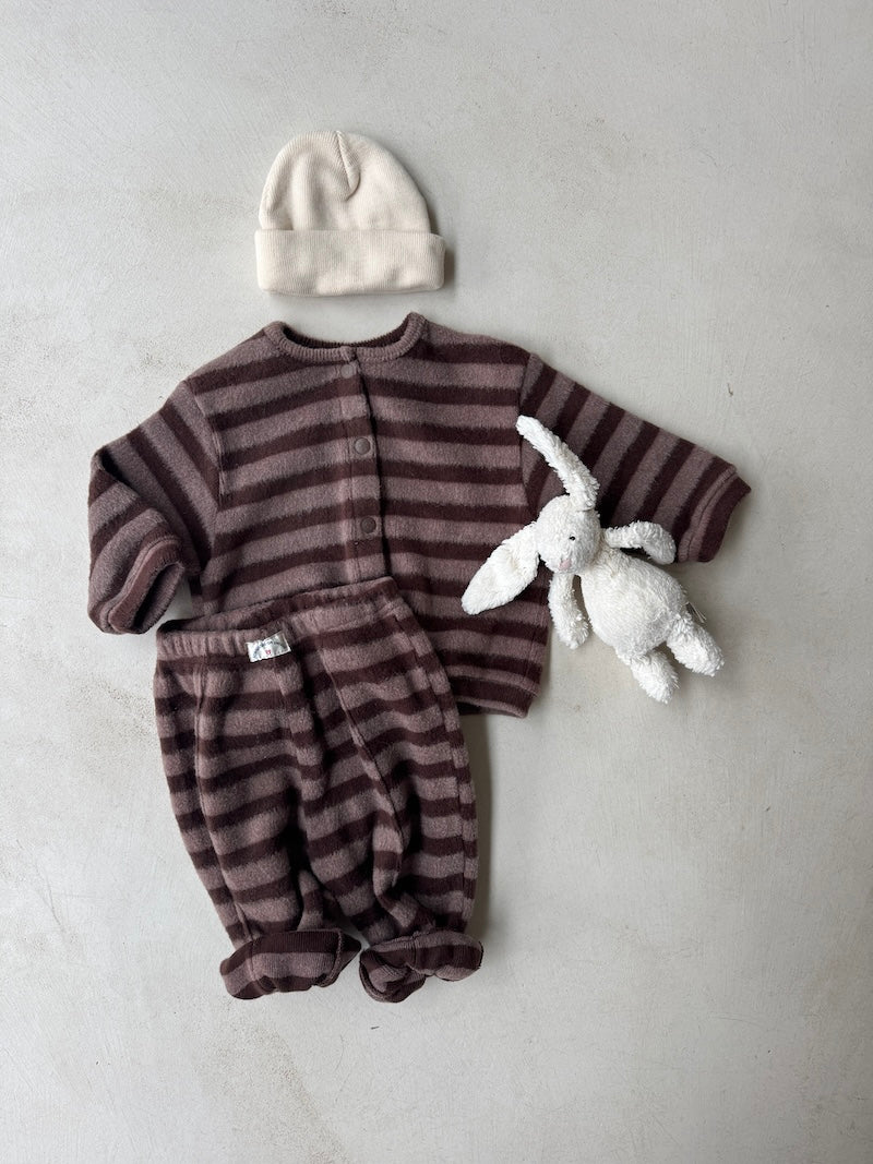 Mini Fleece Stripe Pants