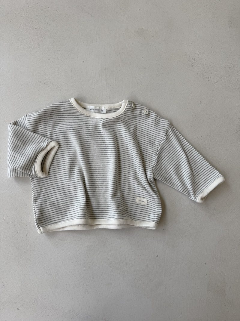 Bebe striped boxy top