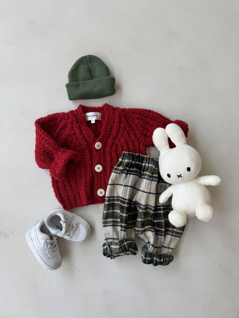 Tartan baby pants