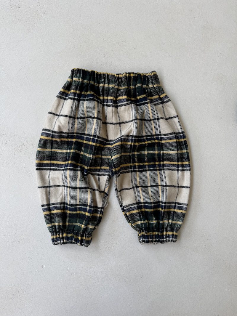 Tartan baby pants