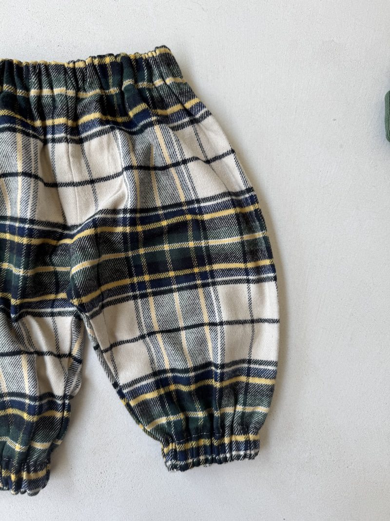 Tartan baby pants