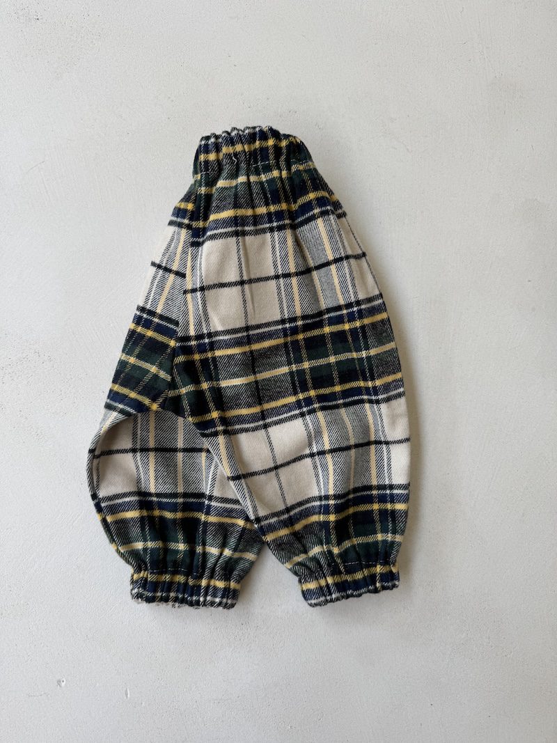 Tartan baby pants