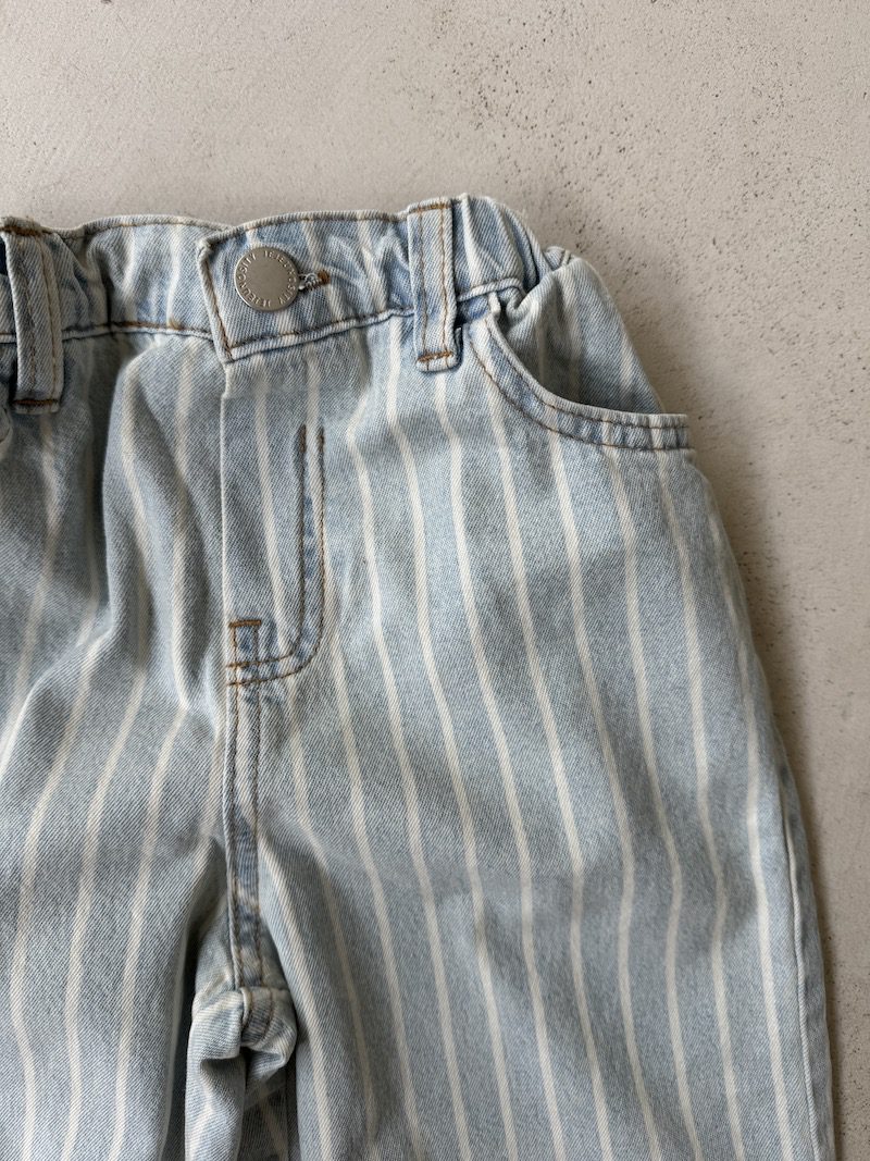 Light Denim Stripes Pants