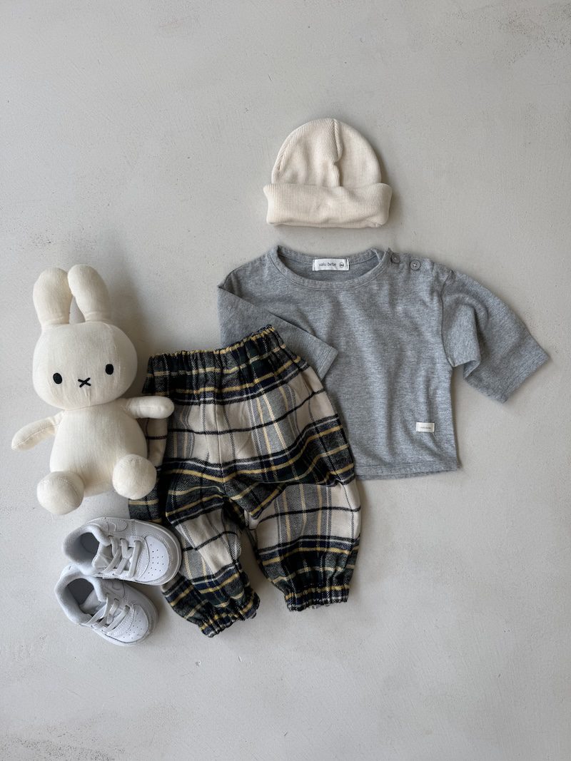 Tartan baby pants