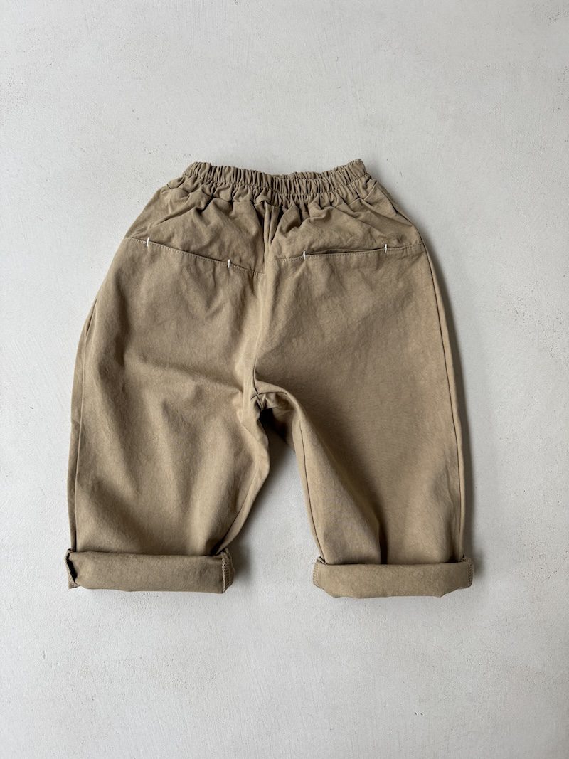 Beige pocket pants