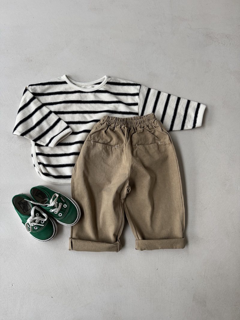 Beige pocket pants