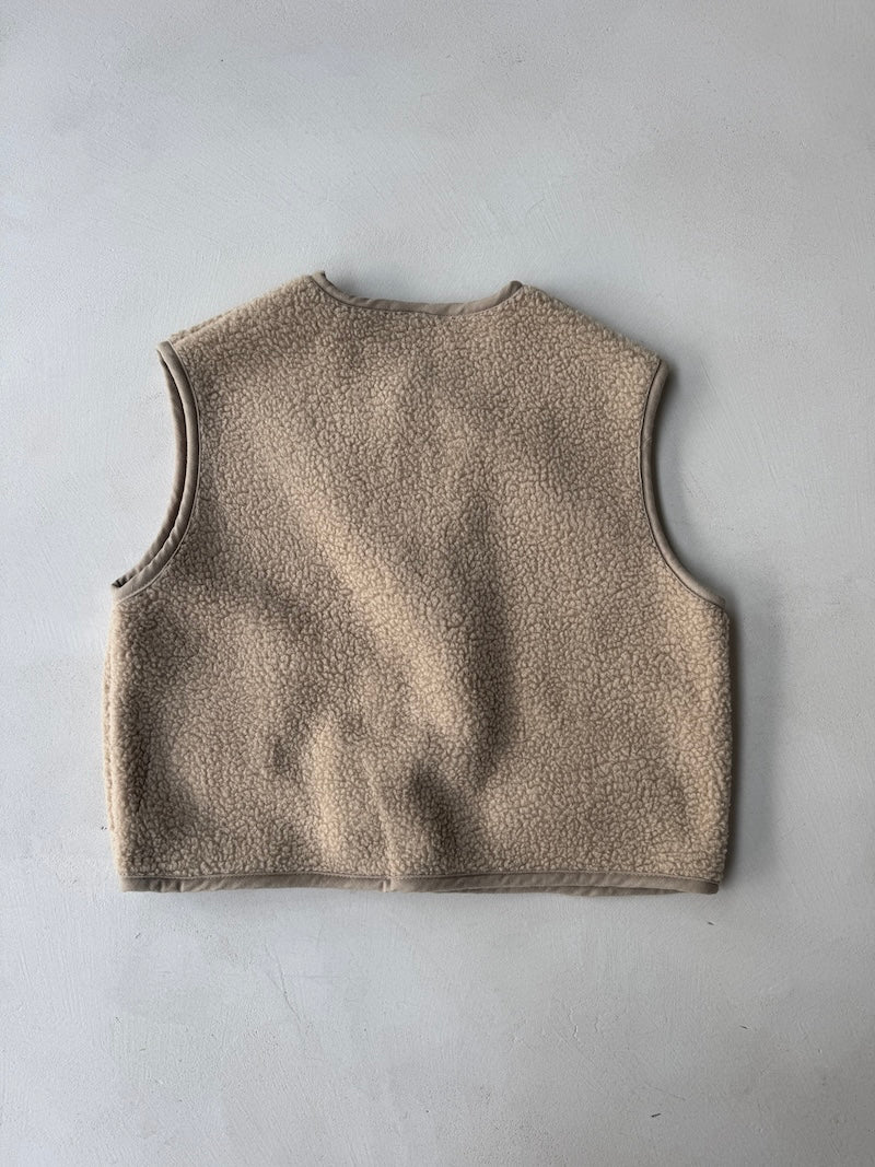 Beige Teddy Vest